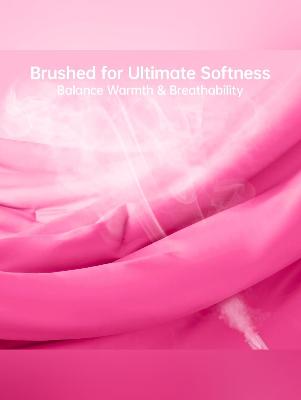 Vibrant Pink Queen 3pcs Comforter Set - Bright Hot Pink Bedding Set New - Picture 2 of 4